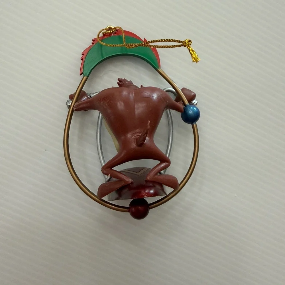 Vintage 2000 Taz Christmas Ornament Motorcycle Biker Handle Bars